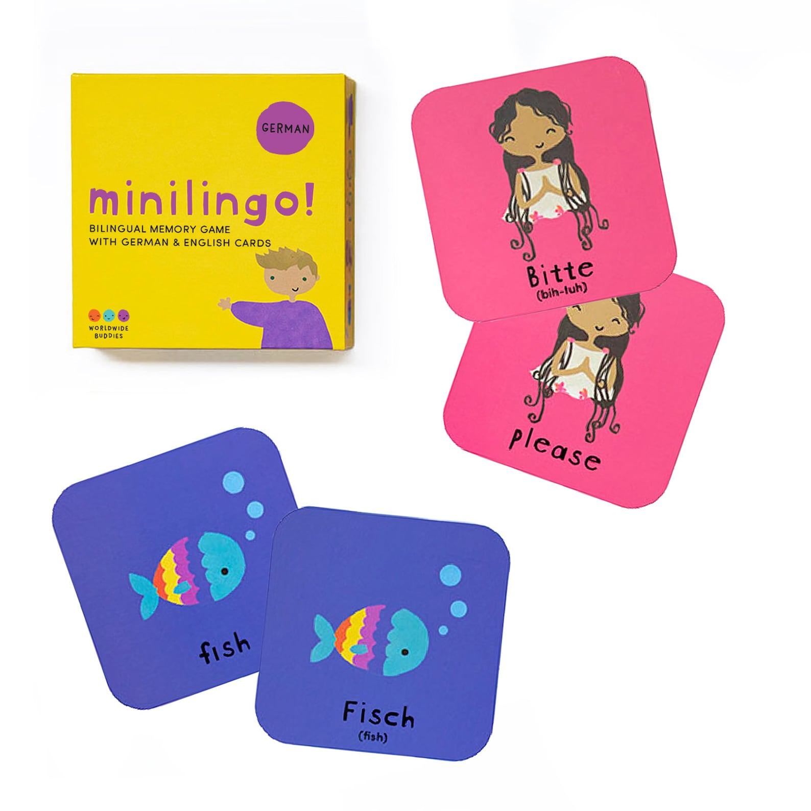 Minilingo Bilingual Flashcards for Kids | Fun and Educational German-English Learning