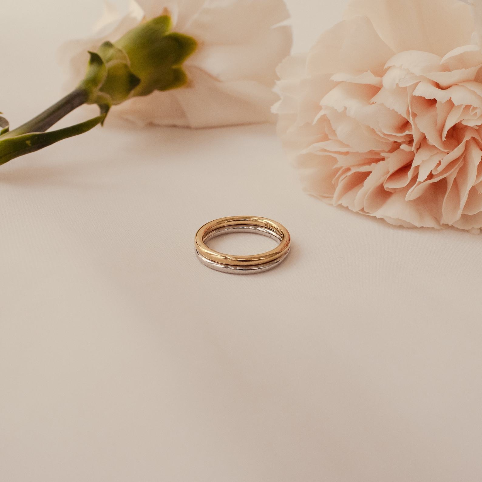 Minimalist Gold Ring Delicate Sterling Silver Band for Stacking, Pinky, Midi, or Knuckle