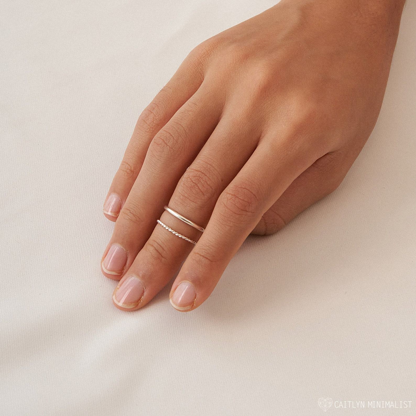 Minimalist Stacking Ring Set Elevate Your Style with Dainty Elegance