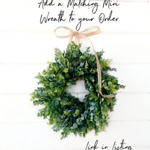 Modern Farmhouse Eucalyptus Greenery Wreath Bring Nature’s Charm to Your Abode
