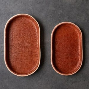 Modern Leather Catchall A Vibrant Valet Tray for Your Essentials