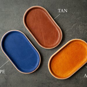 Modern Leather Catchall A Vibrant Valet Tray for Your Essentials