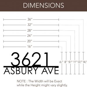 Modern Metal House Number Sign Elevate Your Curb Appeal with Custom Mid-Century Numbers