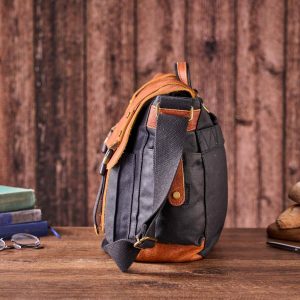 Monogrammed Waxed Canvas Messenger Bag The Interesting  Item for the Modern Man