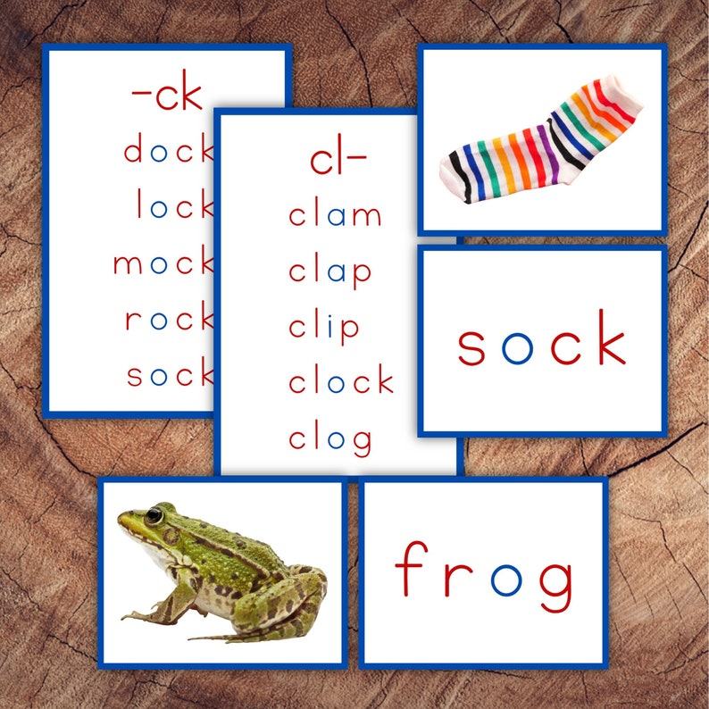 Montessori Blue Series Language Cards Unlock the World of Consonant Blends