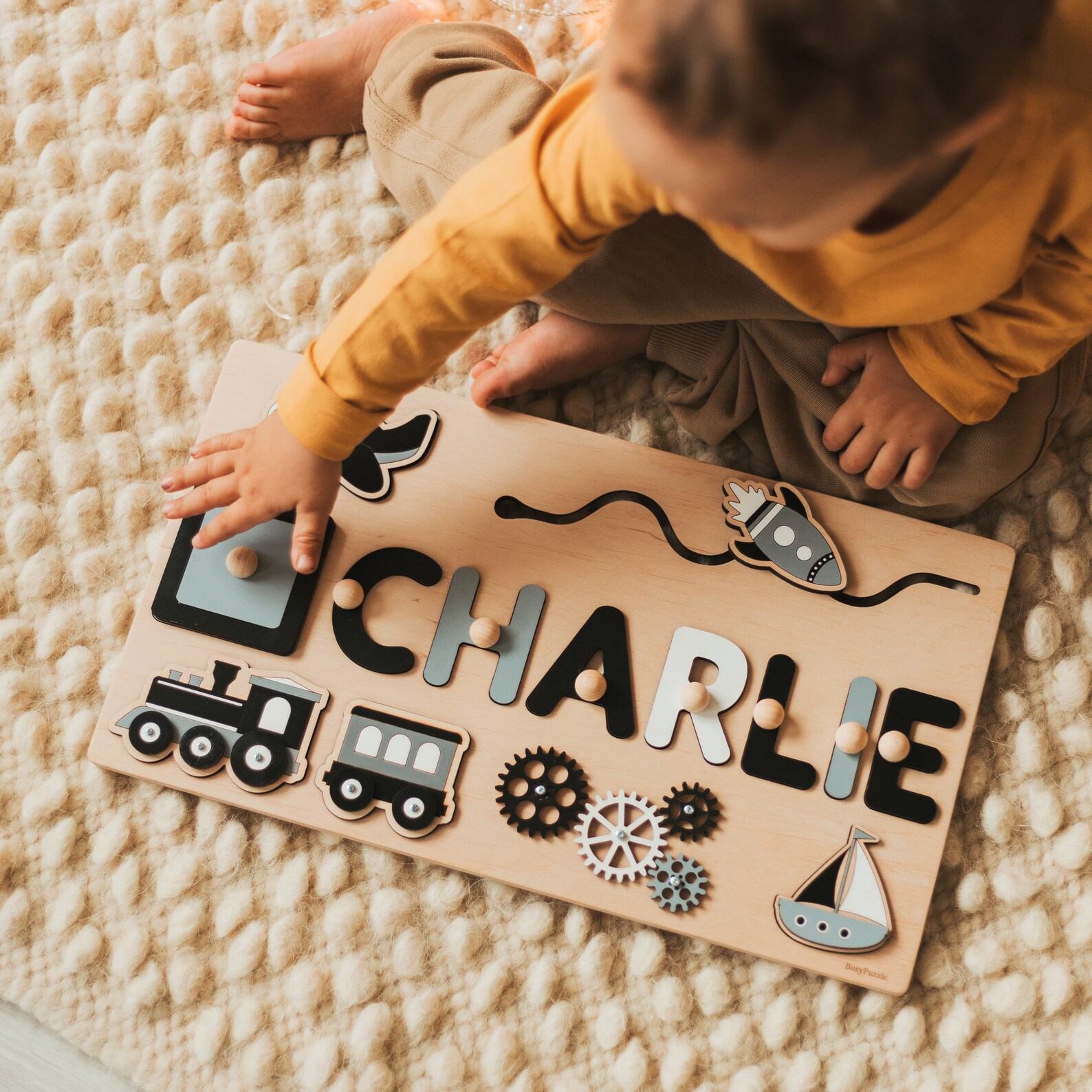 Montessori Busy Board Sensory Exploration and Development for Toddlers
