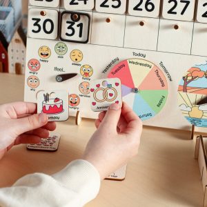 Montessori Calendar A Wooden Learning Adventure for Toddlers and Kids