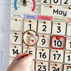 Montessori Calendar A Wooden Learning Adventure for Toddlers and Kids