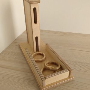 Montessori Toddler Box with Returning Discs Object Permanence, Wood Toy