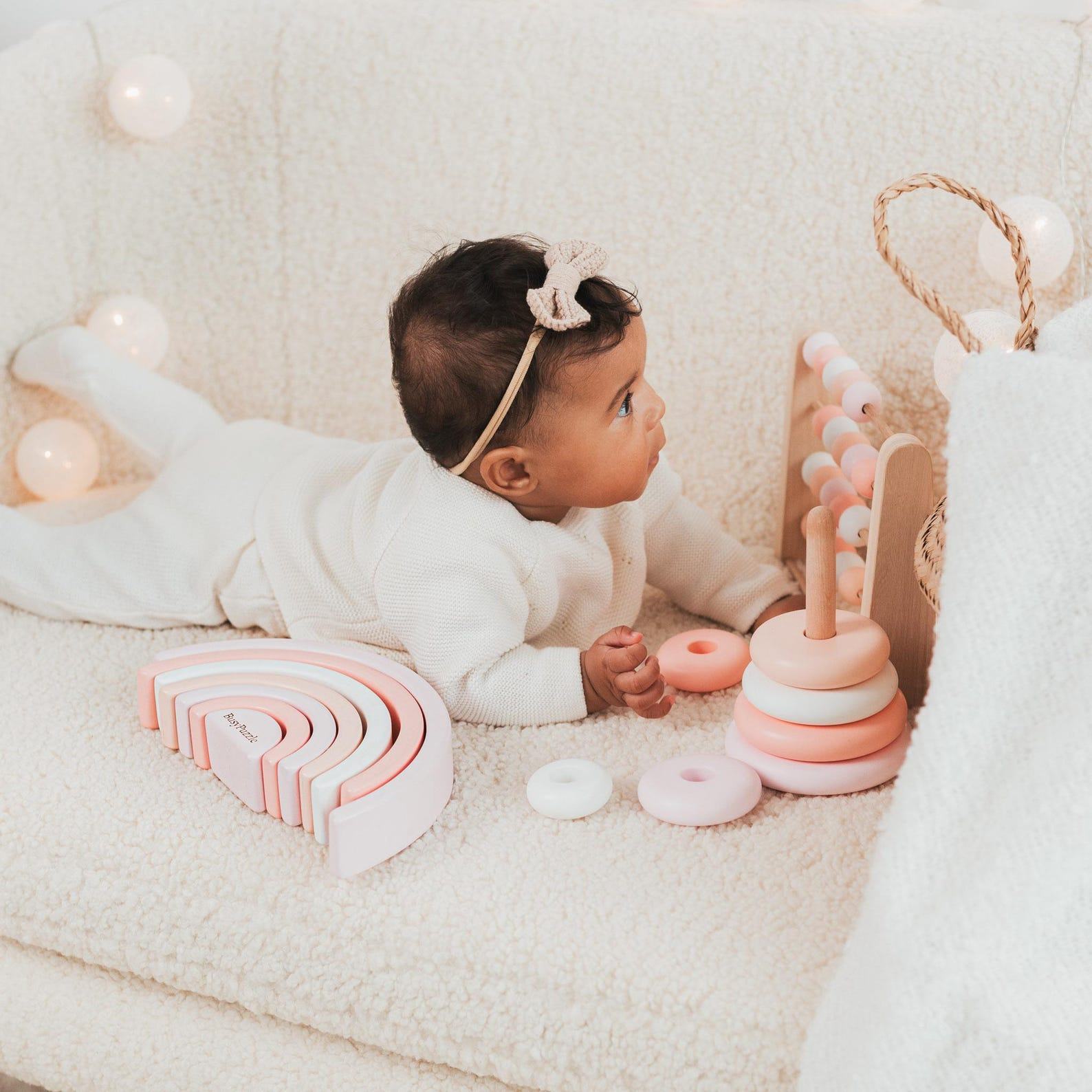 Montessori Toys 1st Birthday Present – Personalized Wooden Sensory Set for Toddlers & Christmas Keepsake