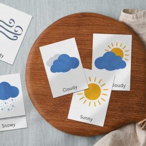 Montessori Weather Cards Explore the Wonders of Nature with Interactive Flashcards