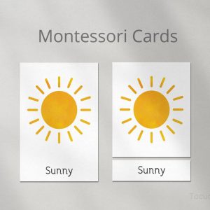 Montessori Weather Cards Explore the Wonders of Nature with Interactive Flashcards