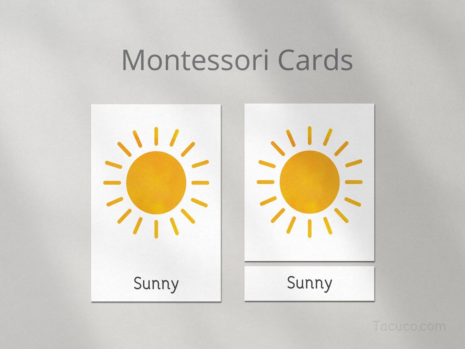 Montessori Weather Cards Explore the Wonders of Nature with Interactive Flashcards - Image 5