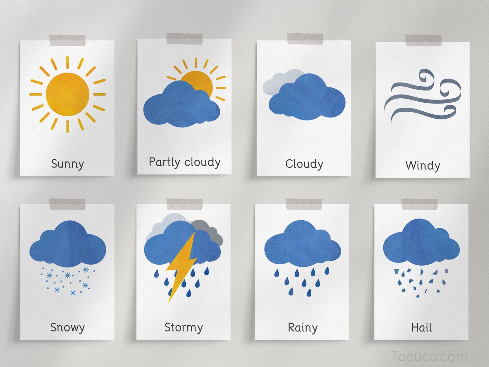 Montessori Weather Cards Explore the Wonders of Nature with Interactive Flashcards - Image 4