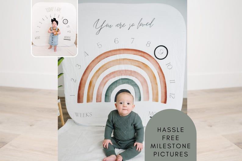 Monthly Milestone Baby Blanket Capture Your Little One’s Growth Journey