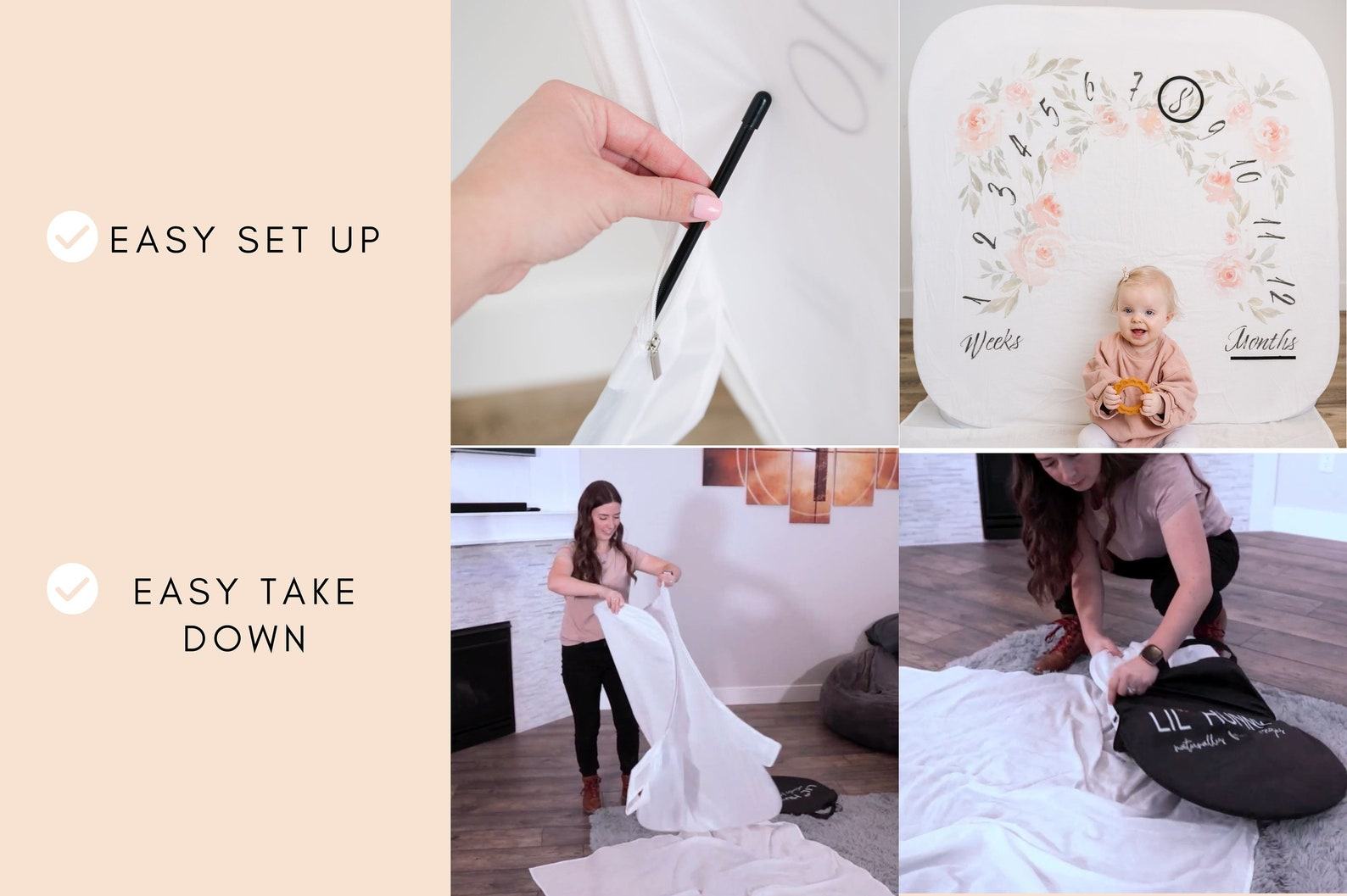 Monthly Milestone Baby Blanket Capture Your Little One’s Growth Journey - Image 5