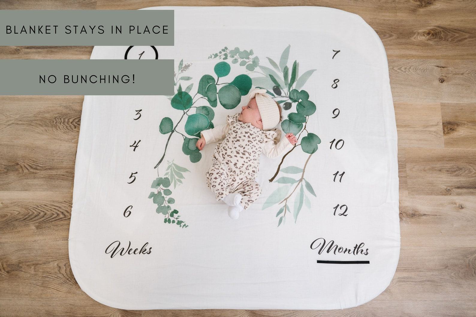 Monthly Milestone Baby Blanket Capture Your Little One’s Growth Journey - Image 3