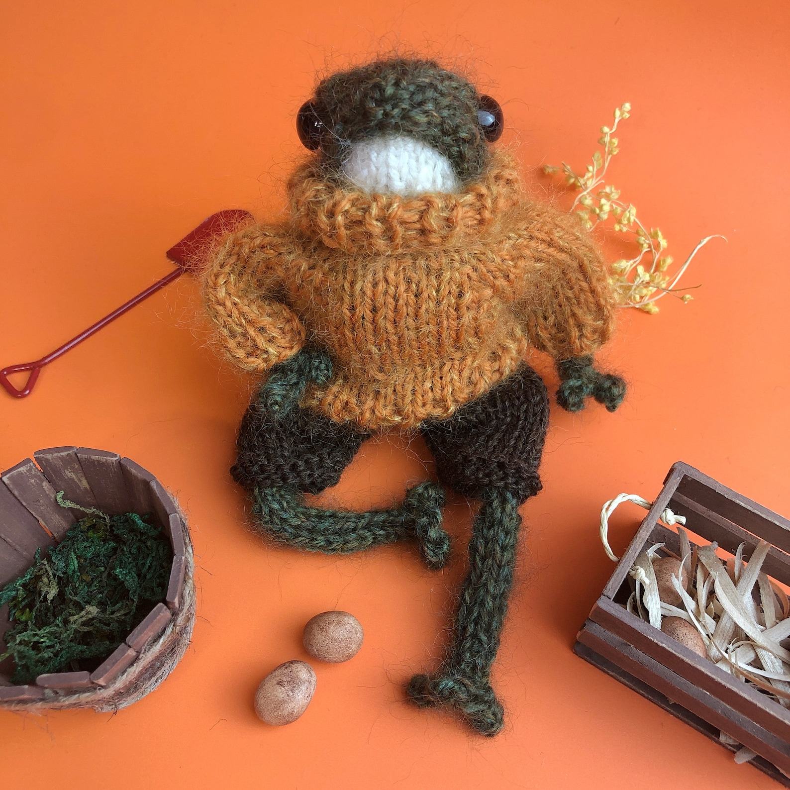 Mr. Hopper the Knitted Frog A Hoppy Companion for All Ages