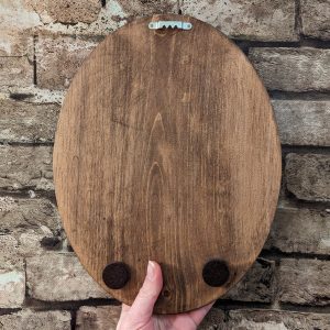 Mr. Toad’s Victorian Portrait Vintage Animal Wall Art, Handmade Wood Plaque with Photo Transfer