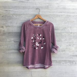 Murmuration A Symphony of Birds in Motion – Yoga Top for Bird Lovers