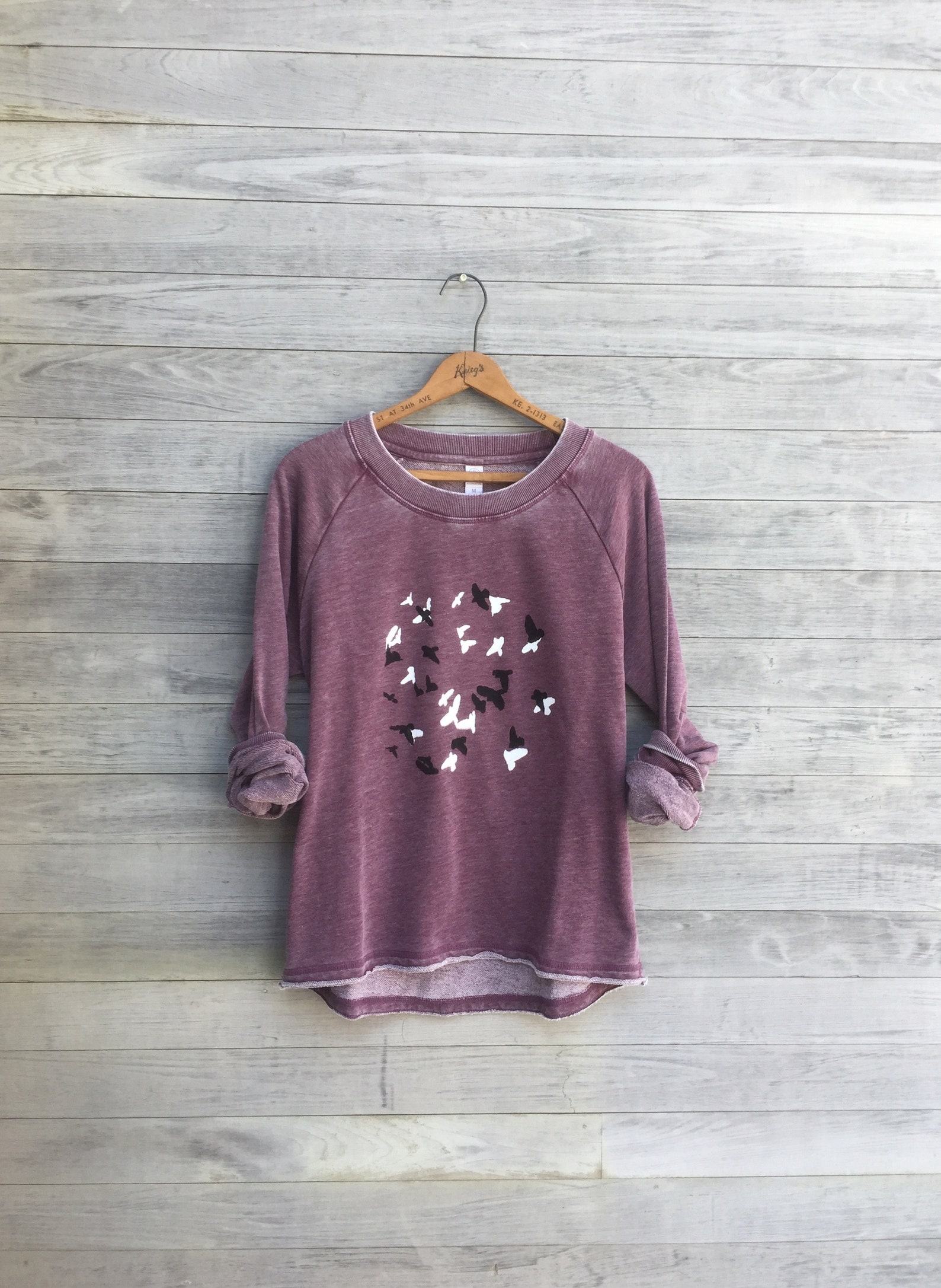 Murmuration A Symphony of Birds in Motion – Yoga Top for Bird Lovers - Image 2