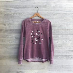 Murmuration A Symphony of Birds in Motion – Yoga Top for Bird Lovers