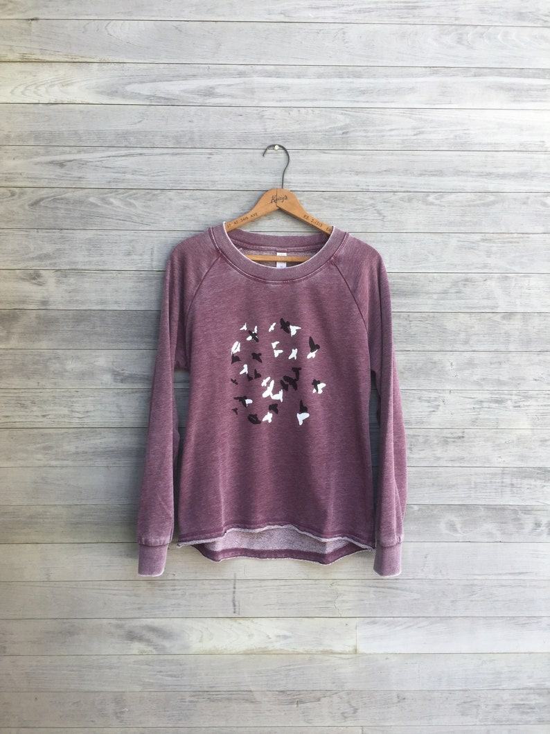 Murmuration A Symphony of Birds in Motion – Yoga Top for Bird Lovers