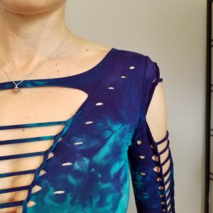 Mystical Purple Jade Hand-Dyed Yoga Crop Top and Fire Hula Hoop for Flowing Grace