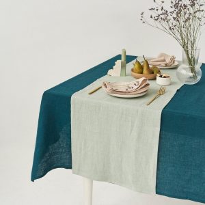 Natural Linen Table Runner Elevate Your Dining with Sustainable Style