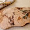 Nature’s Embrace Personalized Olive Wood Cutting Board for Adventurers and Foodies