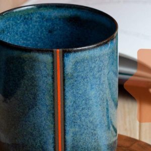 Nature’s Embrace Rustic Green Tea or Coffee Cup for Yoga and Motherhood