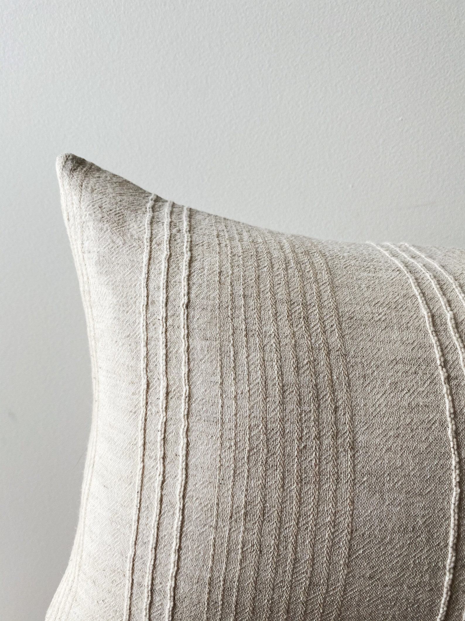 Neutral Lumbar Pillow Cover Boho Chic for Minimalist Farmhouse Decor - Image 2