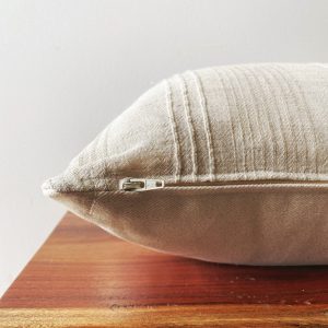 Neutral Lumbar Pillow Cover Boho Chic for Minimalist Farmhouse Decor