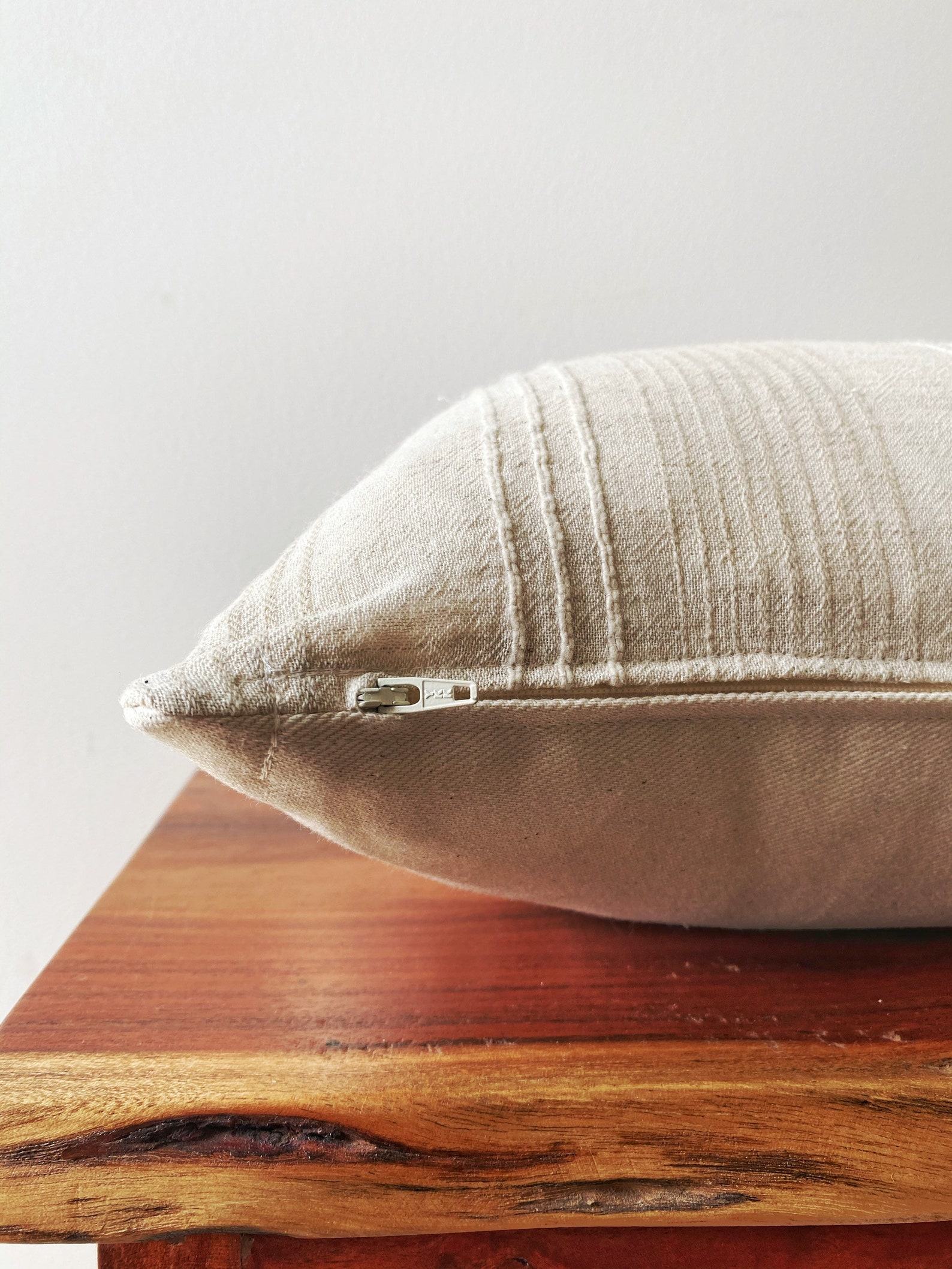 Neutral Lumbar Pillow Cover Boho Chic for Minimalist Farmhouse Decor - Image 3