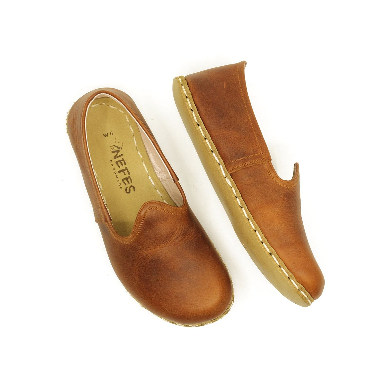 New Crazy Brown Leather Grounding Shoes for Men – Wide Toe Box Barefoot Comfort