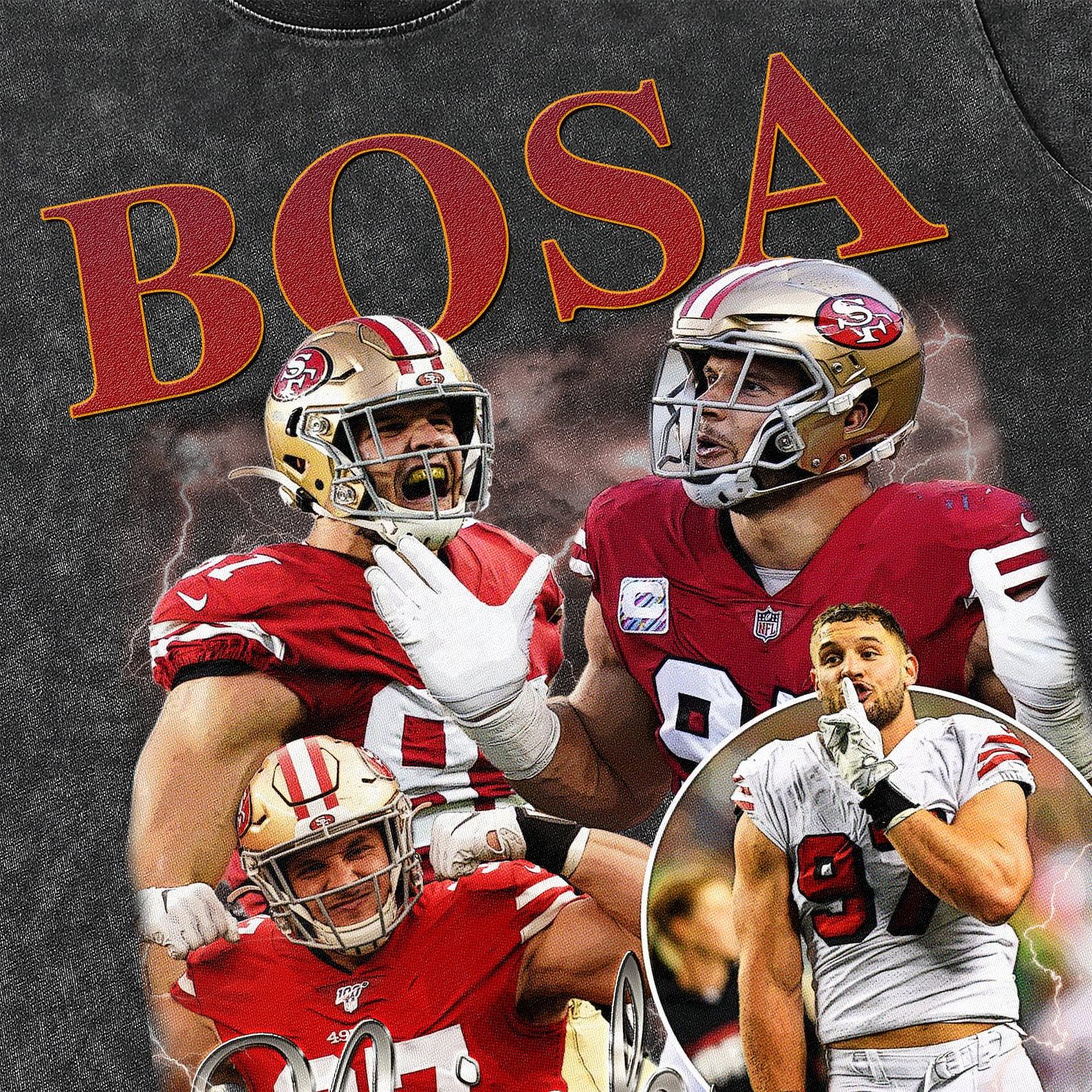 Nick Bosa Defensive Legend Washed Vintage T-Shirt