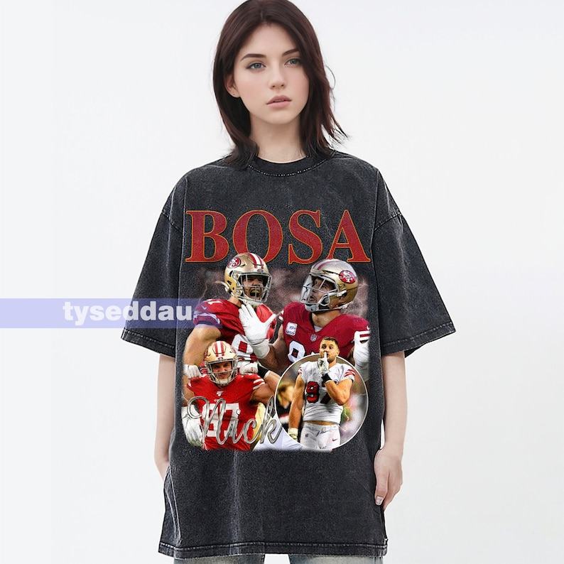 Nick Bosa Defensive Legend Washed Vintage T-Shirt