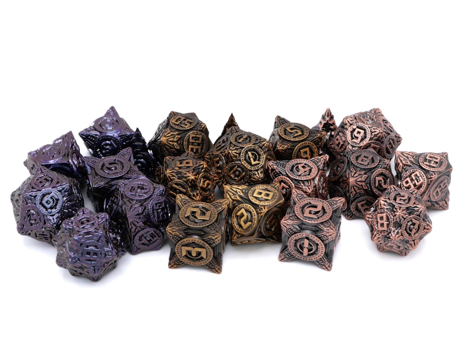 Nuclear Reactor Metal DnD Dice Set Illuminate Your Gaming with Radioactive Glow - Image 5
