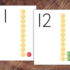 Number Posters 1-20 Vibrant and Educational Wall Art for Early Learners