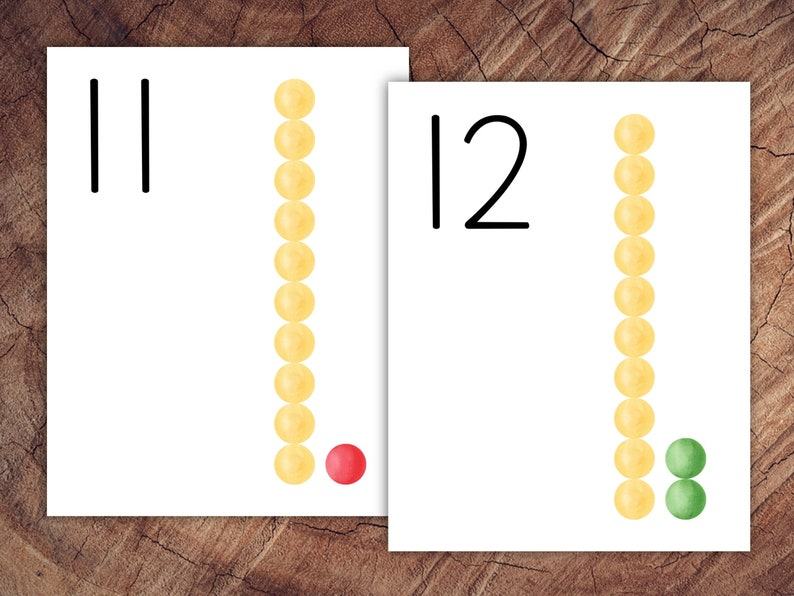 Number Posters 1-20 Vibrant and Educational Wall Art for Early Learners