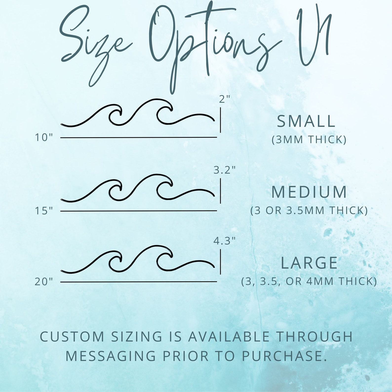 Ocean Waves Wire Art Minimalist Single Line Wall Decor for Coastal Vibes