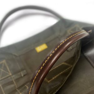 Oilskin and Leather LOG CARRIER The Ultimate Firewood Carrier for Bushcraft and Outdoor Enthusiasts