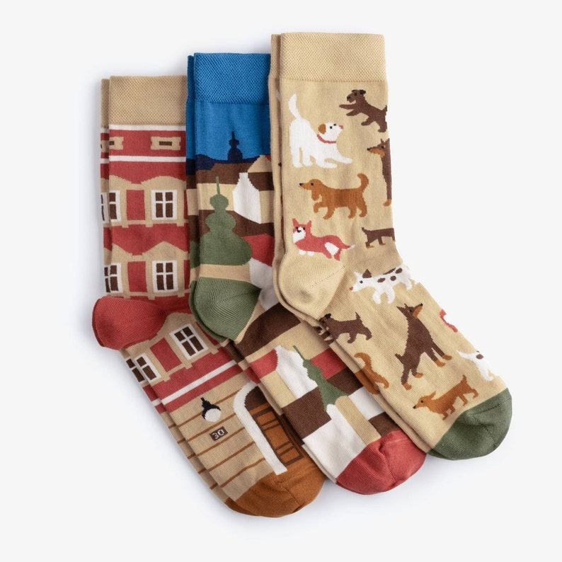 Old Town 3-Pack Vibrant Socks for Men and Women | Interesting  Item Idea