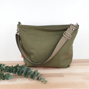 Olive Canvas Crossbody Bag Lightweight, Comfortable, and Stylish