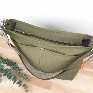 Olive Canvas Crossbody Bag Lightweight, Comfortable, and Stylish