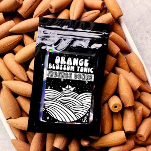 ORANGE BLOSSOM TONIC | Sample Pack | Backflow and Topflow Incense Cone | Extra Large 2 Inch Cones