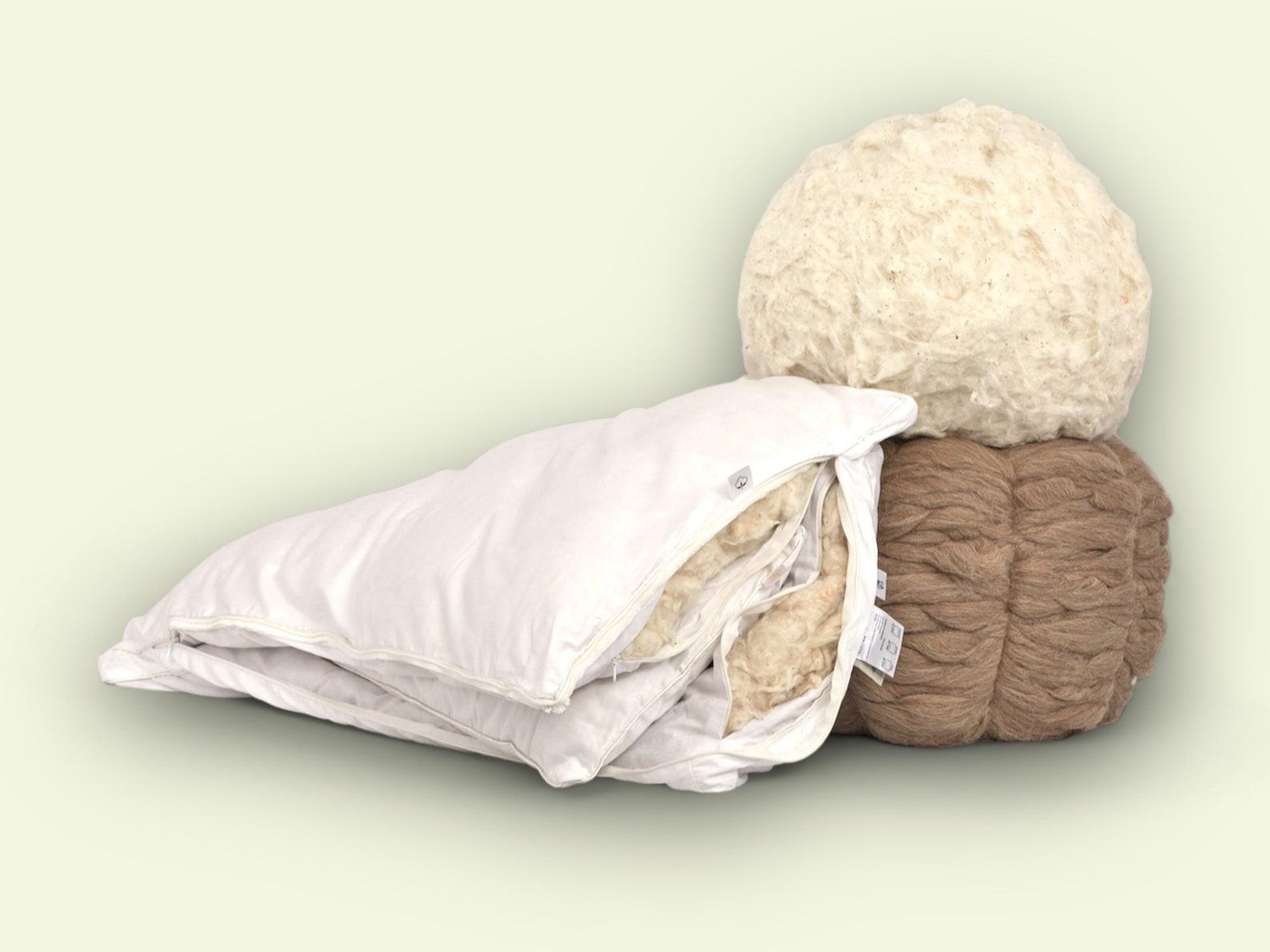 Organic Alpaca Wool Pillow Nature’s Comfort for Restful Sleep and Neck Relief - Image 2