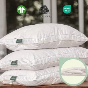 Organic Alpaca Wool Pillow Nature’s Comfort for Restful Sleep and Neck Relief