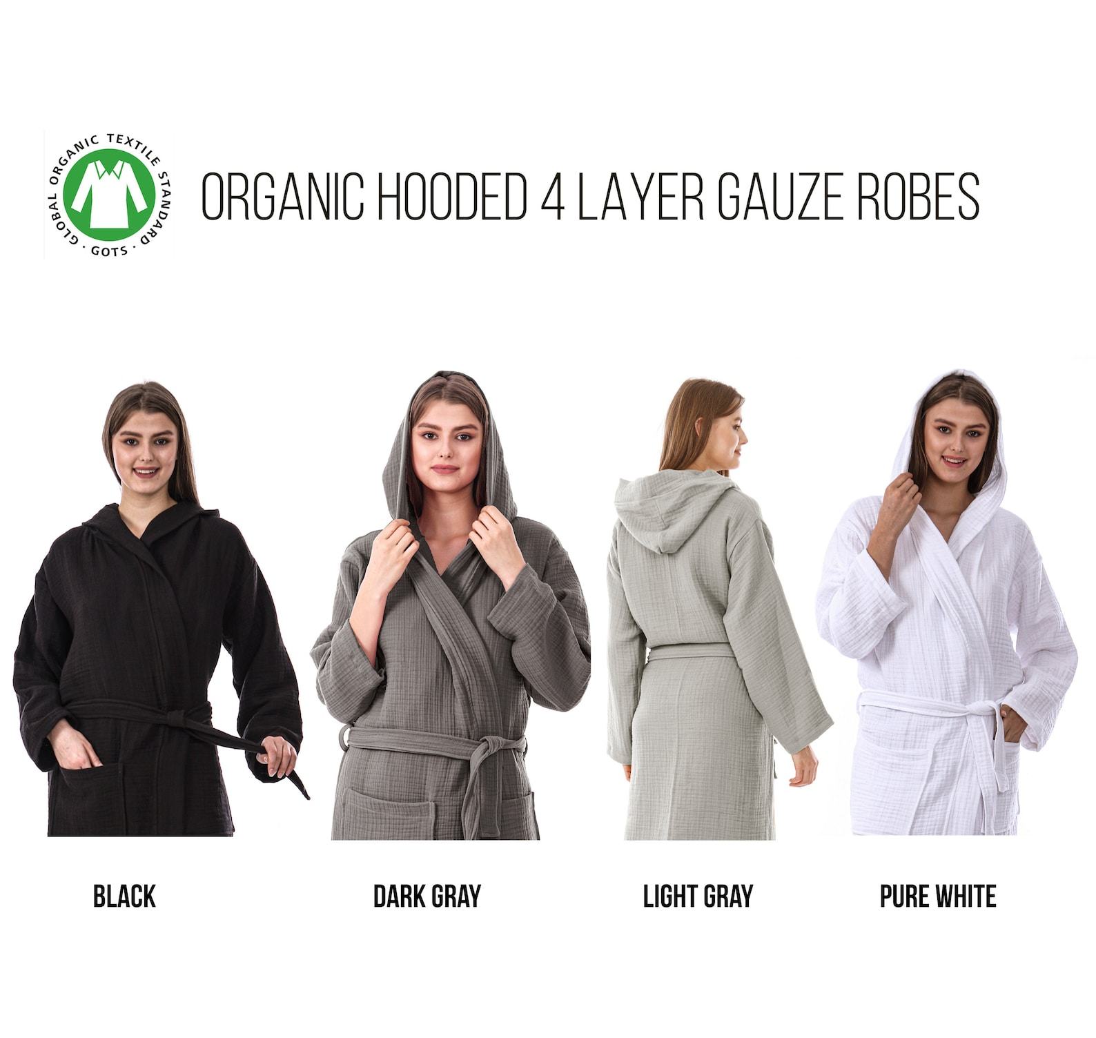 Organic Bliss Luxurious 4-Layer Gauze Robe for Unparalleled Comfort - Image 4