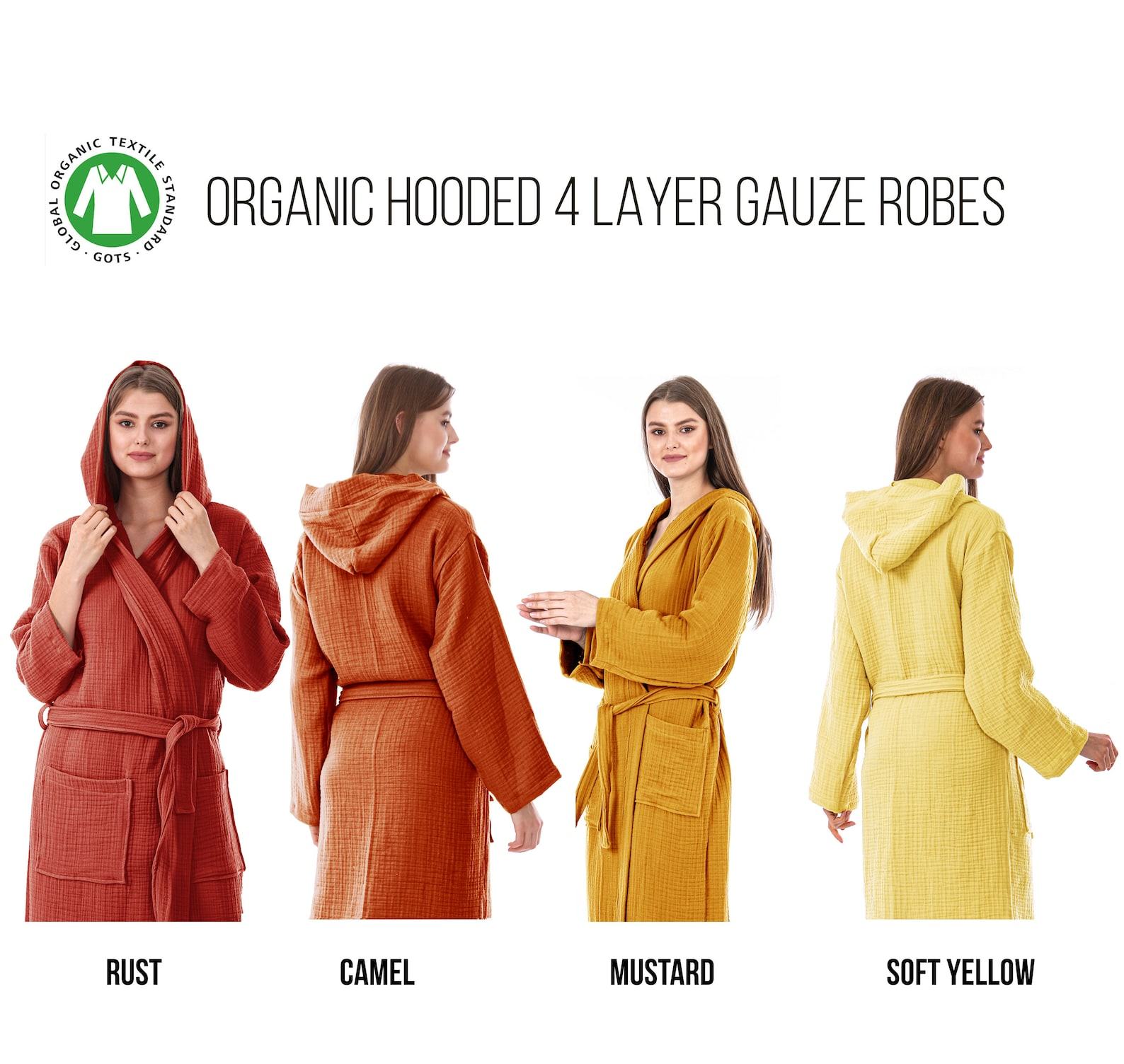 Organic Bliss Luxurious 4-Layer Gauze Robe for Unparalleled Comfort - Image 5